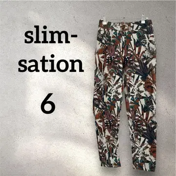 slim-sation [ 6 ] 슬림핏 허리밴딩 패턴 제품 팬츠