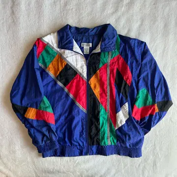 CHAVER 빈티지 90's 컬러풀 윈드브레이커