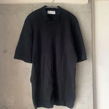 john smedley 니트 셔츠 구형 택 올 버튼