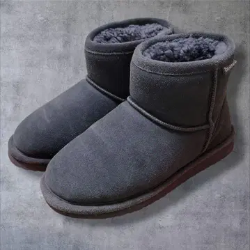 새상품급 BEARPAW 베어파우 숏 어그 부츠 그레이 25cm