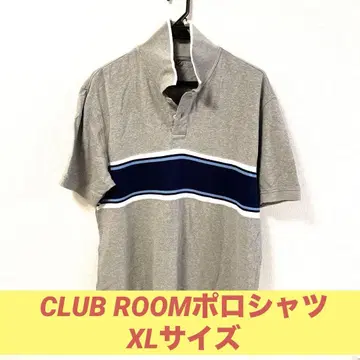 CLUB ROOM / 그레이 스트라이프 피케 셔츠 / XL 사이즈