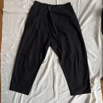 파드칼레 스트라이프 팬츠 블랙