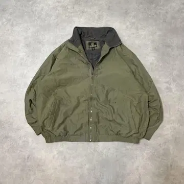 HABAND 구제 의류 웜업 자켓 풀 집업 올리브 카키 C29