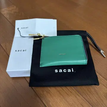 미사용 새상품 Sacai 사카이 L자 지퍼 컴팩트 지갑 미니 지갑