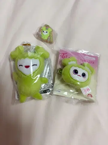 TWICE LOVELYS 마스코트 정연 봉제 인형 헤어핀 3종 세트