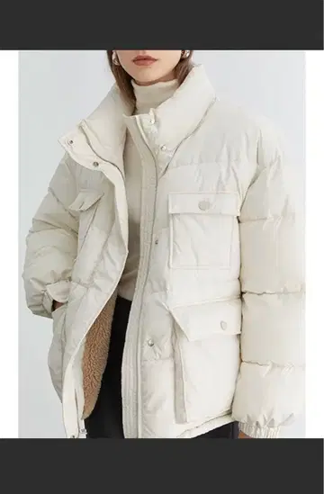 Fano Studios 화이트 다운 자켓 S