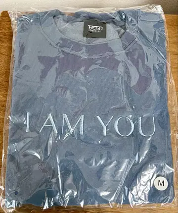 후지이 카제 I AM YOU 자수 맨투맨 M 사이즈 네이비