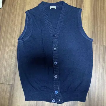Cruciani 인디고 네이비 울 베스트