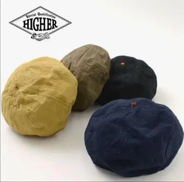 미사용 새상품 택 포함 HIGHER 면린넨 웨더 베레모