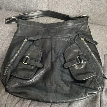 SAZABY 블랙 가죽 핸드백