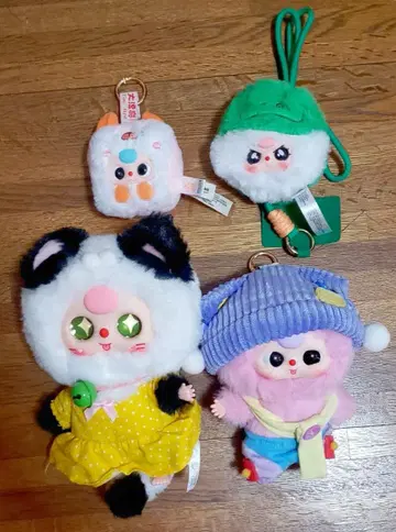 베이비 쓰리 봉제 인형 4체 세트