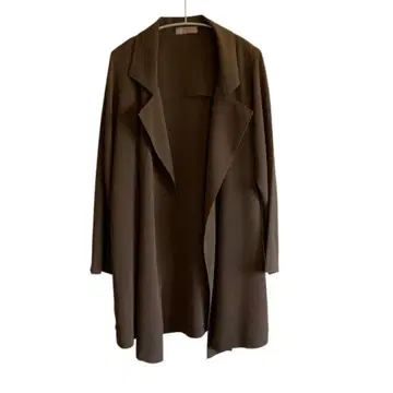 시선당 히토시타무라 크레이프 원단 롱 가디건/코트 겉옷