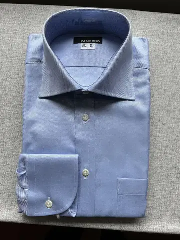 [ 새상품 ] ISETAN MENS 오더 라이트 블루 드레스 셔츠 긴팔