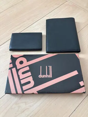 dunhill 접이식 지갑 블랙 가죽