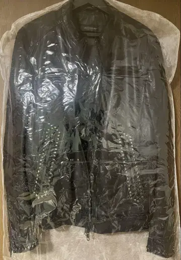 MESSAGERIE 블랙 가죽 자켓