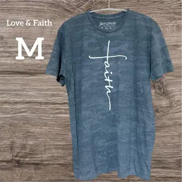 Love & Faith T셔츠 M 사이즈 다크 그레이