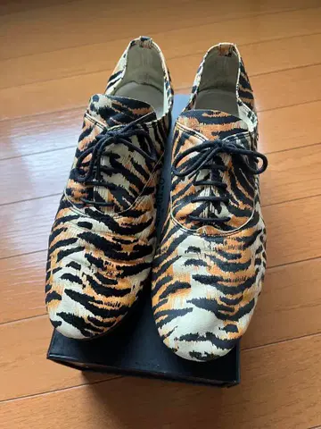 Repetto 레이스업 zizi 레페토 플랫 레오파드