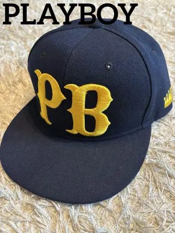 PLAYBOY 플레이보이 캡 네이비 PB 자수