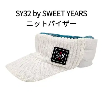 SY32 by SWEET YEARS 니트 바이저 화이트