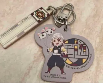 usj 귀멸의 칼날 우즈이 텐겐 가죽 키체인 USJ 유니버셜 한정품