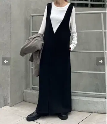 아웃도어 오버롤 스커트 검정 블랙