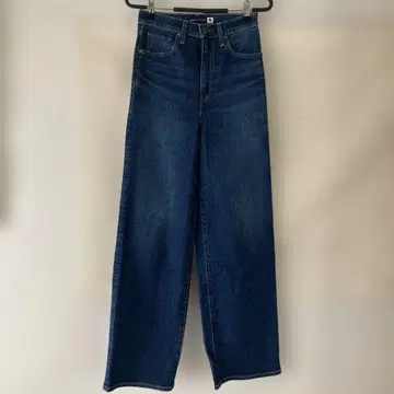 Levi's 다크 블루 스트레이트 데님 하이웨스트