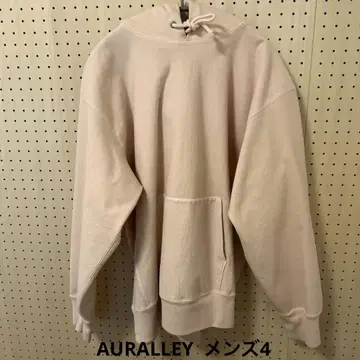 AURALEE 남성용 후드티 사이즈 4 핑크