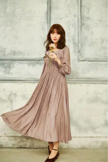 Herlipto Side Bow Vintage Twill Dress