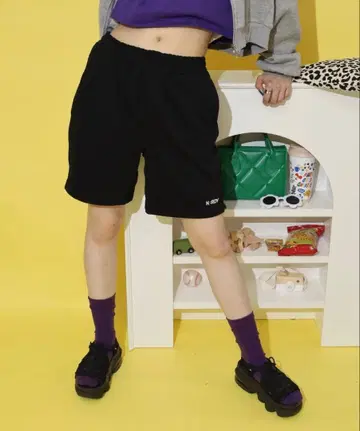 NERDY 맨투맨 하프 팬츠
