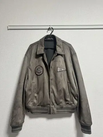 ZARA 아우터, 그레이 봄버 자켓 L 사이즈