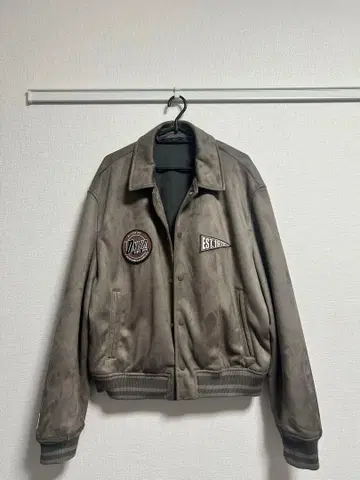 ZARA 아우터, 그레이 봄버 자켓 L 사이즈