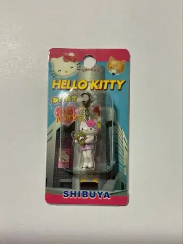 [레어] 지역 한정 키티 발길이 키티 시부야 버전 갸루 지퍼 마스코트