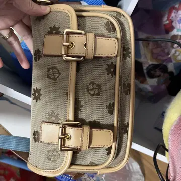 꽃무늬 숄더백 컴팩트
