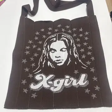 X-girl 브라운 숄더백