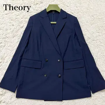 새상품급 띠어리 2023 테일러드 자켓 더블 린넨 혼방 2