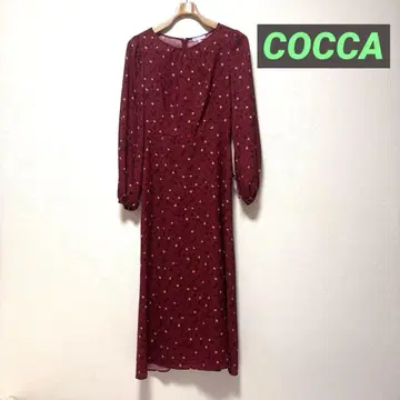 TOCCA [ L ] 꽃무늬 긴팔 롱 원피스 토카 올 패턴