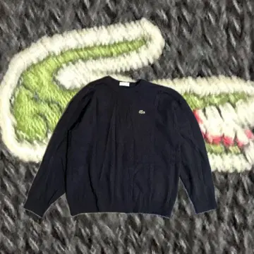 LACOSTE 니트 스웨터 네이비