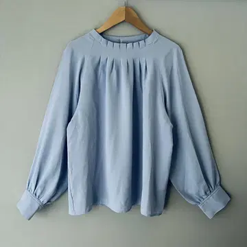 green label relaxing 스탠드 턱 블라우스