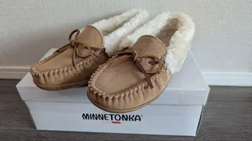 MINNETONKA 모카신 베이지 탄 22cm 미네통카