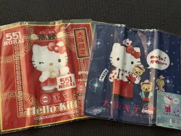 지역 한정 키티 손수건 타월 오사카 한정판