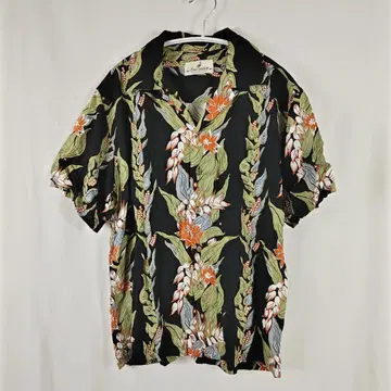 Hawaiian 알로하 셔츠 반팔 블랙