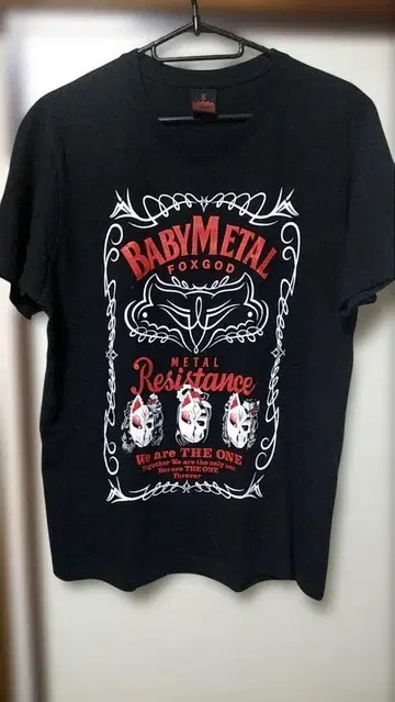 BABYMETAL 투어 T셔츠 블랙
