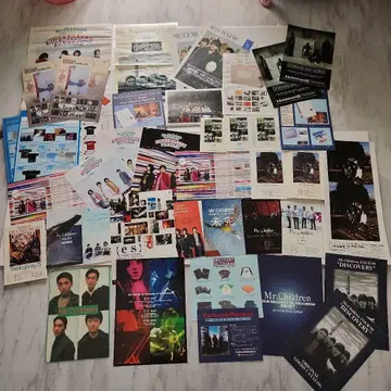 Mr.Children 공식 굿즈 카탈로그 웰컴 카드 미스틸 전단지
