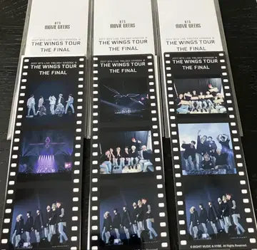 BTS 입장 혜택 필름풍 책갈피 3종 세트 4,500엔