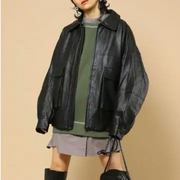 Freaksstore 프릭스스토어 인조 가죽 자켓 블루종