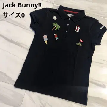 Jack Bunny!! 여성용 골프 셔츠 네이비 사이즈 0