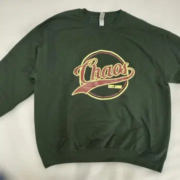 Chaos EST.1992 다크 그린 맨투맨