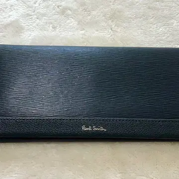 폴 스미스 장지갑 멀티 컬러 라인 블랙 가죽