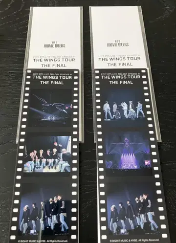 BTS 입장 혜택 필름풍 책갈피 2종 세트 3,300엔