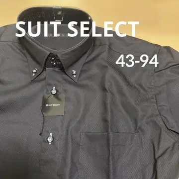 SUIT SELECT 블랙 버튼다운 드레스 셔츠 39-80 M